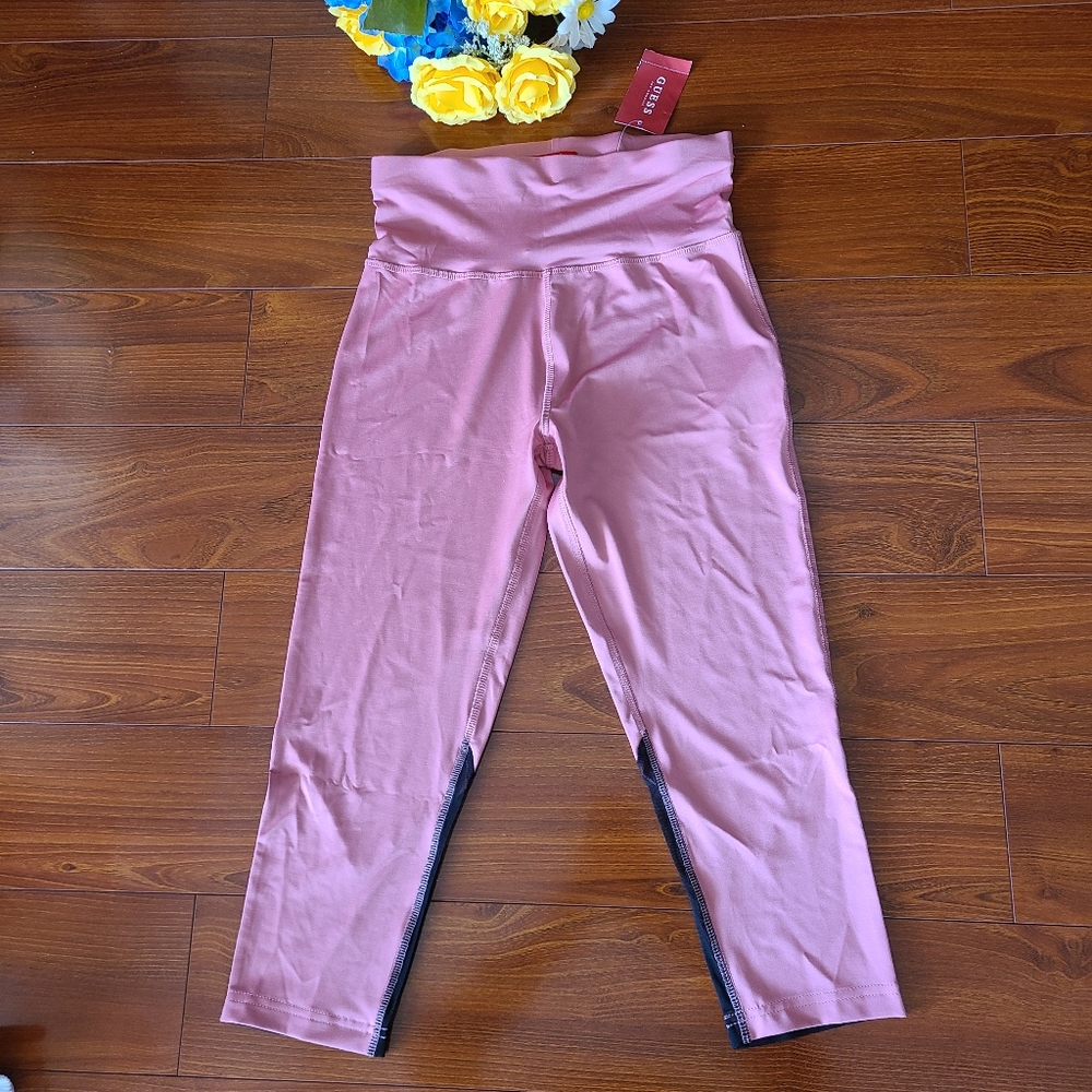 Guess Pink Athletic Tights Small